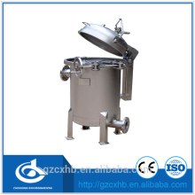 Guangzhou cement industry liquid single bag filter/stainless steel bag filter for water treatment