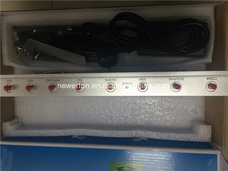 Cheapest Powerful Desktop 8-Antennas Cellphone Jammer GPS WiFi Jammer