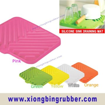 Multifunctional silicone kitchen sink mats