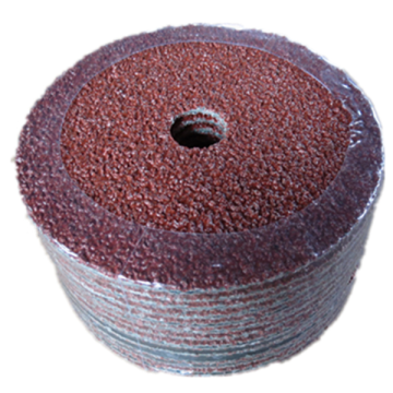 Aluminum oxide abrasive fiber disc