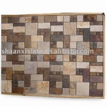 Natural slate mosaic border tiles stone