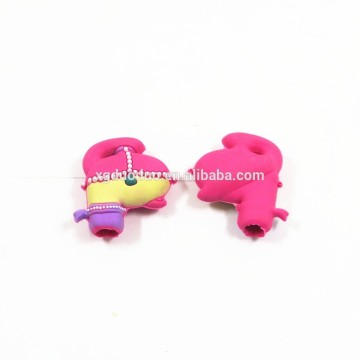 Yiwu Manre hot selling rubber/ pvc customized 3d pen topper/ cartoon pen topper