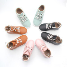 Real Leather High Top Children Girl Boy Boots