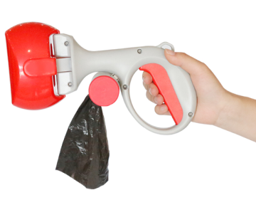 plastic dog pooper scooper with a handle