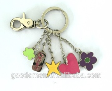 heart shape keychain,star shape keychain , flower shape keychain