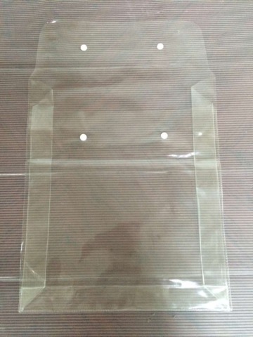 transparent pvc bag with snap button for bedsheet and pillowcase