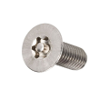 Stainless steel flat head plum anti-theft screw