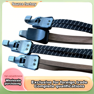 Hooked binding tape with widened rubber elastic band