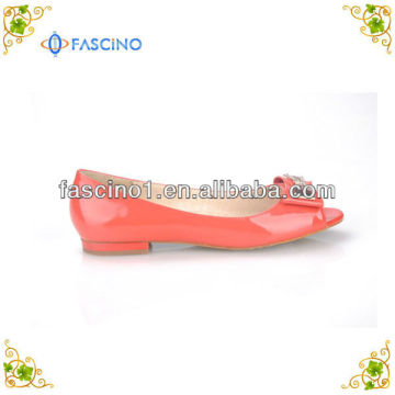 Flat ladies bow sandal shoes