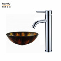 Single lever curved mouth heightened basin mixer taps