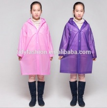 Clear Plastic Transparent Enviroment Children Raincoat