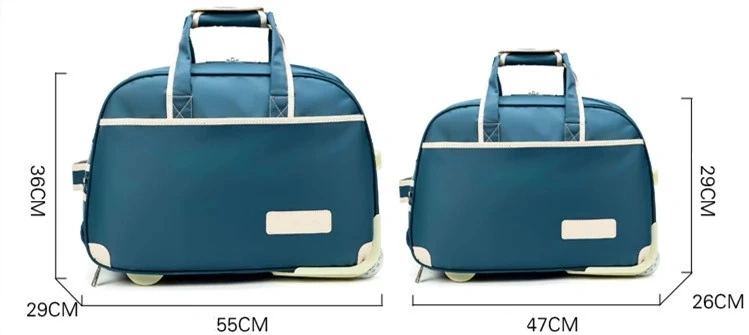 Foldable Polyester Duffle Travel Trolley Bags Luggages Trolley Bag