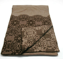 Fashion Pure Wool Jacquard Scarf Shawl