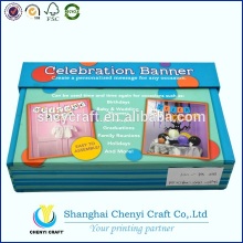 custom printable high quality cardboard paper cube puzzle