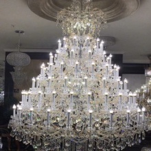 Customized Modern Project K9 Crystal Chandelier for Hotel Lobby Entrance