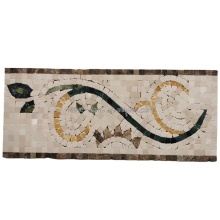 Beige Marble Cream Marfil Simple Mosaic Tile Borders Patterns