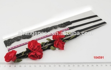 China gold manufacturer customized leather braided headbands