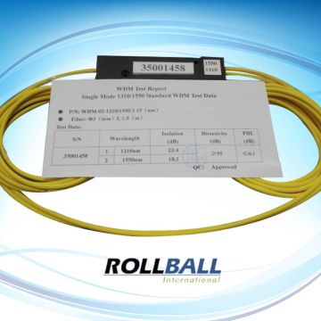 1310 / 1490 / 1550nm Passive Fiber Optical Multiplexers Wdm 1 * 2 Mux-demux Deivce