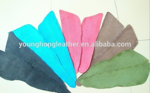 Salmon skin leather