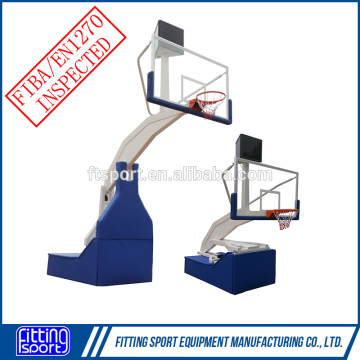 TOP Quality Newest Professional Indoor Movable Electro-hydraulic Basketball Hoop