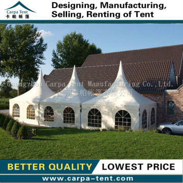 attractive and durable pagoda tent for wedding for 100 people, 10*10m pagoda tent