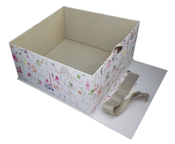 Custom Ribbon Colorful Cardboard Gift Box