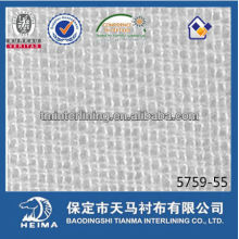 T/R 35/65 tricot interlining fabric fusible for suits and coats