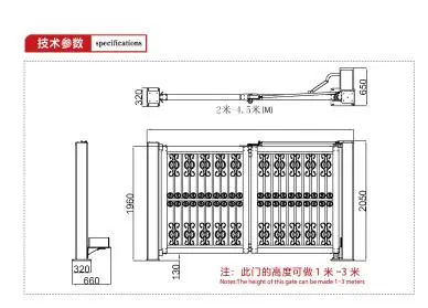 Advertising Barrier Automatic System and Pedestrian Automatic Gate Fence Door