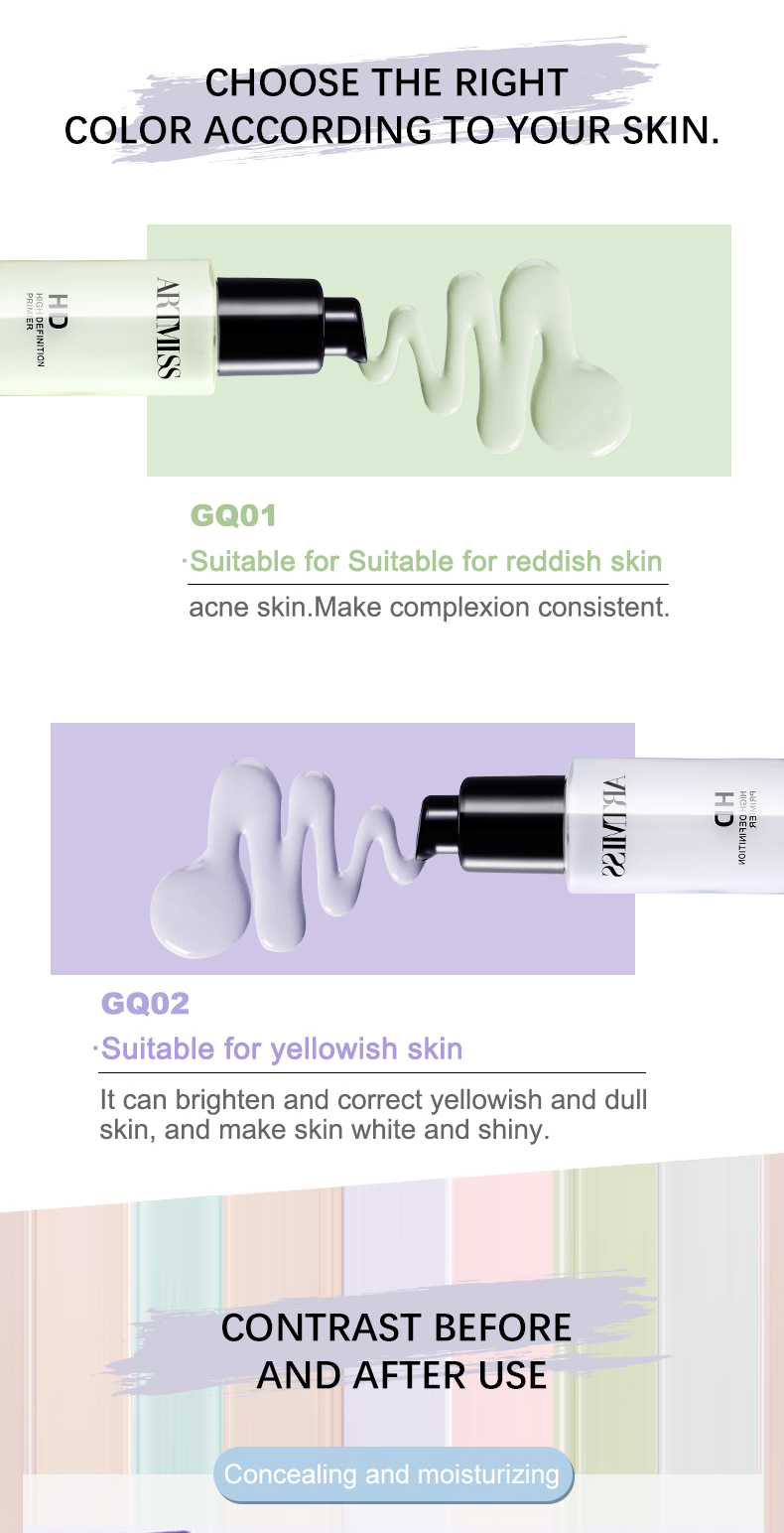 Brightening Waterproof Face Primer Makeup