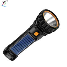 High Power USB Rechargeable COB LED Torch Flashlight for Outdoor Camping and Emergency Use