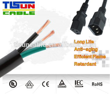 SJTW Cable 3/18AWG UL approval USA outdoor ac power cords