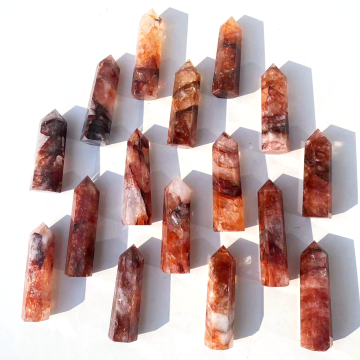 Red Fire Quartz Crystals - New Arrivals for Healing Wands and Fengshui