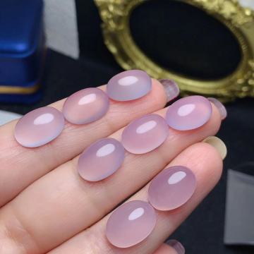 Wholesale Natural Purple Chalcedony Loose Stone For Jewelry