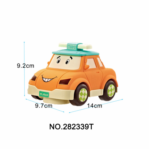 Cartoon Taxi W/Light & Music Child Car Toys