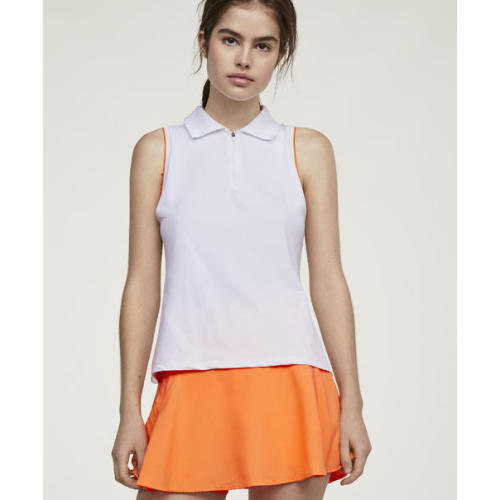 Damen Tennis Crop Top weiß