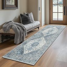 Wholesale OEM/ODM Machine Washable Runner Rugs with Vintage Retro Style