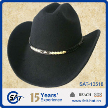 2015 high quality pure wool felt cowboy hat Indian Jones hat