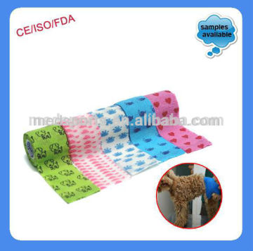 Multicolor Printed Veterinary Bandages