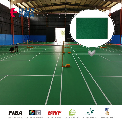 Pavimentazione sportiva a forte spessore per badminton