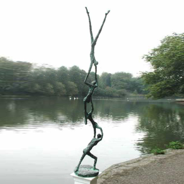 Factory custom abstract outdoor garden decorative bronze sculpture