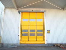 Automatic High Speed Fold-up Door PVC Stacking Door