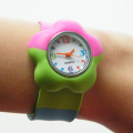 Plum Flower Child Kids Slap Wristband Watches