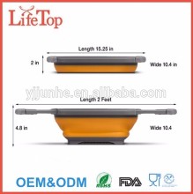 Over the Sink Collapsible Silicone Colander Silicone Strainer