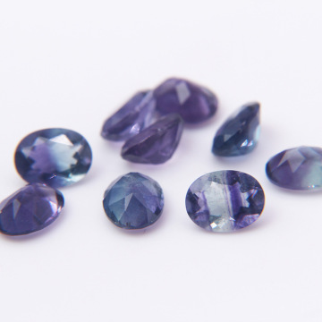 Colored Fluorite Loose Stone Crystal Oval Various Shapes
