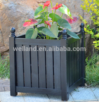 Lexington Wooden Planter Boxes Black Finish