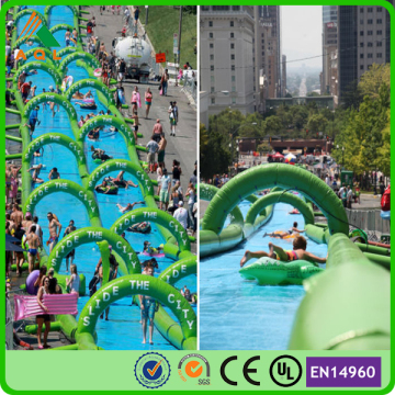 Outdoor 1000 ft slip n slide inflatable slide the city