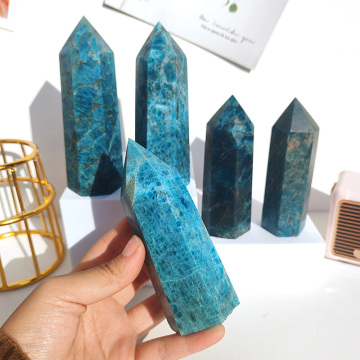 Wholesale Blue Apatite Crystal Points for Fengshui