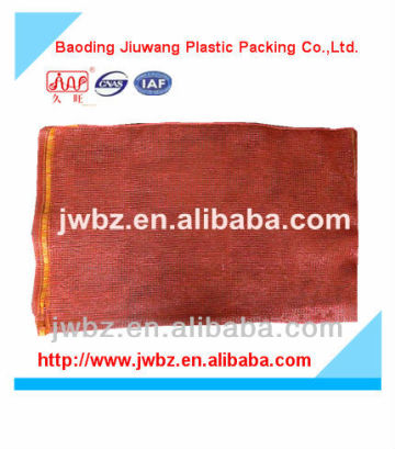 Orange red poly mesh bag wholesale