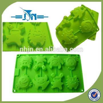 Food grade silicone 8 animal ice maker, 8 holes animal silicone ice maker,animal shape silicone ice maker