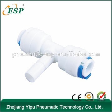 china fittings ESP type t water connectors PVC tubing fittings grab water fittings